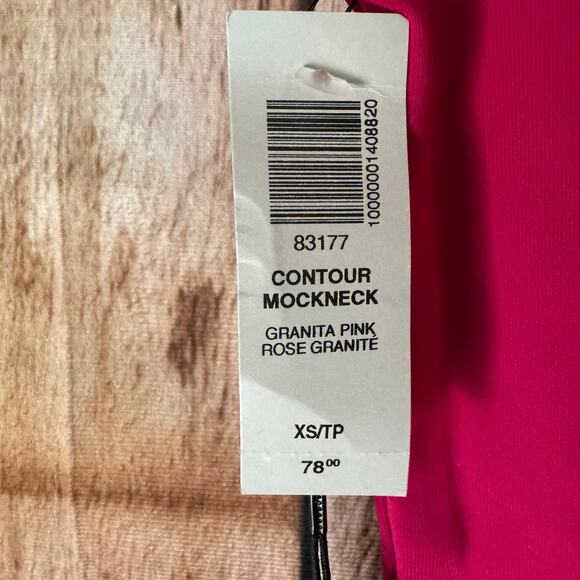 Babaton Dress Contour Mock Neck Pink Sleeveless Fitted Mini Summer NWT Size XS - Picture 7 of 8